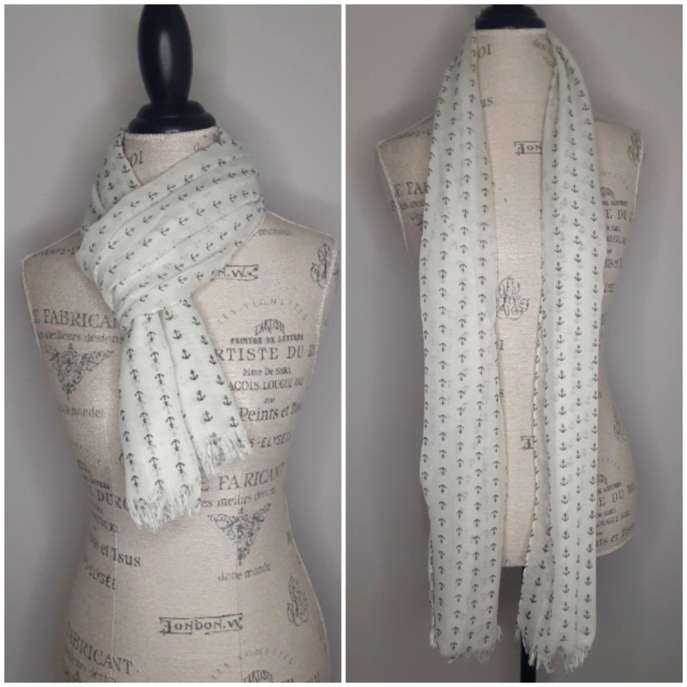 *Final Price* J. Crew Anchor Scarf